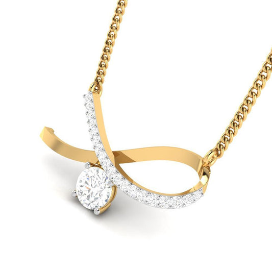 Limitless Harmony Solitaire Diamond Pendant