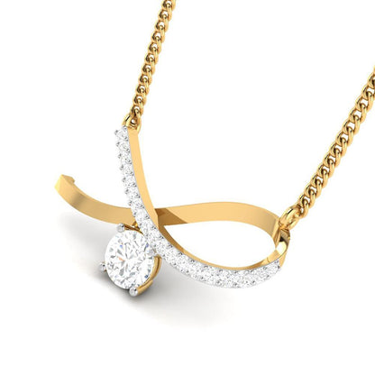 Limitless Harmony Solitaire Diamond Pendant (With Chain)