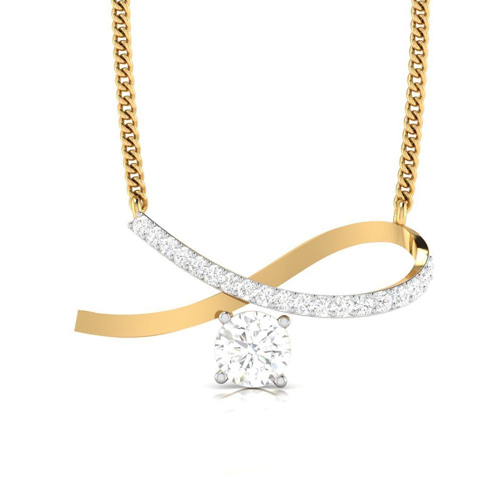 Limitless Harmony Solitaire Diamond Pendant (With Chain)