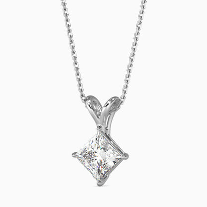 50 Cent Princess Solitaire Pendant
