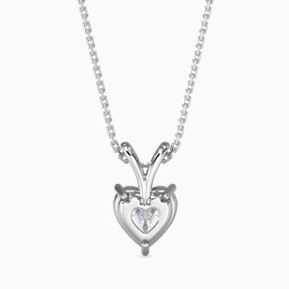 50 Cent Heart Solitaire Pendant