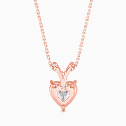 50 Cent Heart Solitaire Pendant