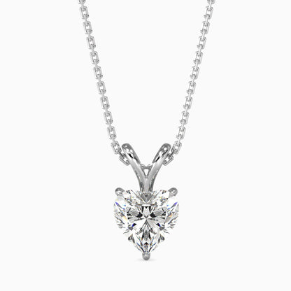 50 Cent Heart Solitaire Pendant