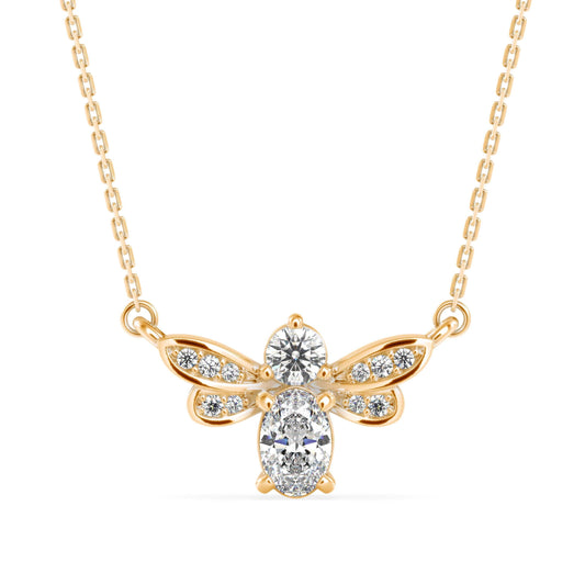 Aurora Flutter Diamond Pendant (With Chain)