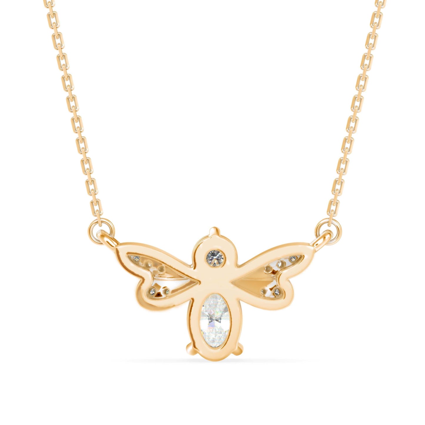 Aurora Flutter Diamond Pendant (With Chain)