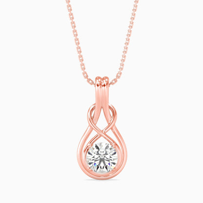 Hanging Infinity Diamond Pendant