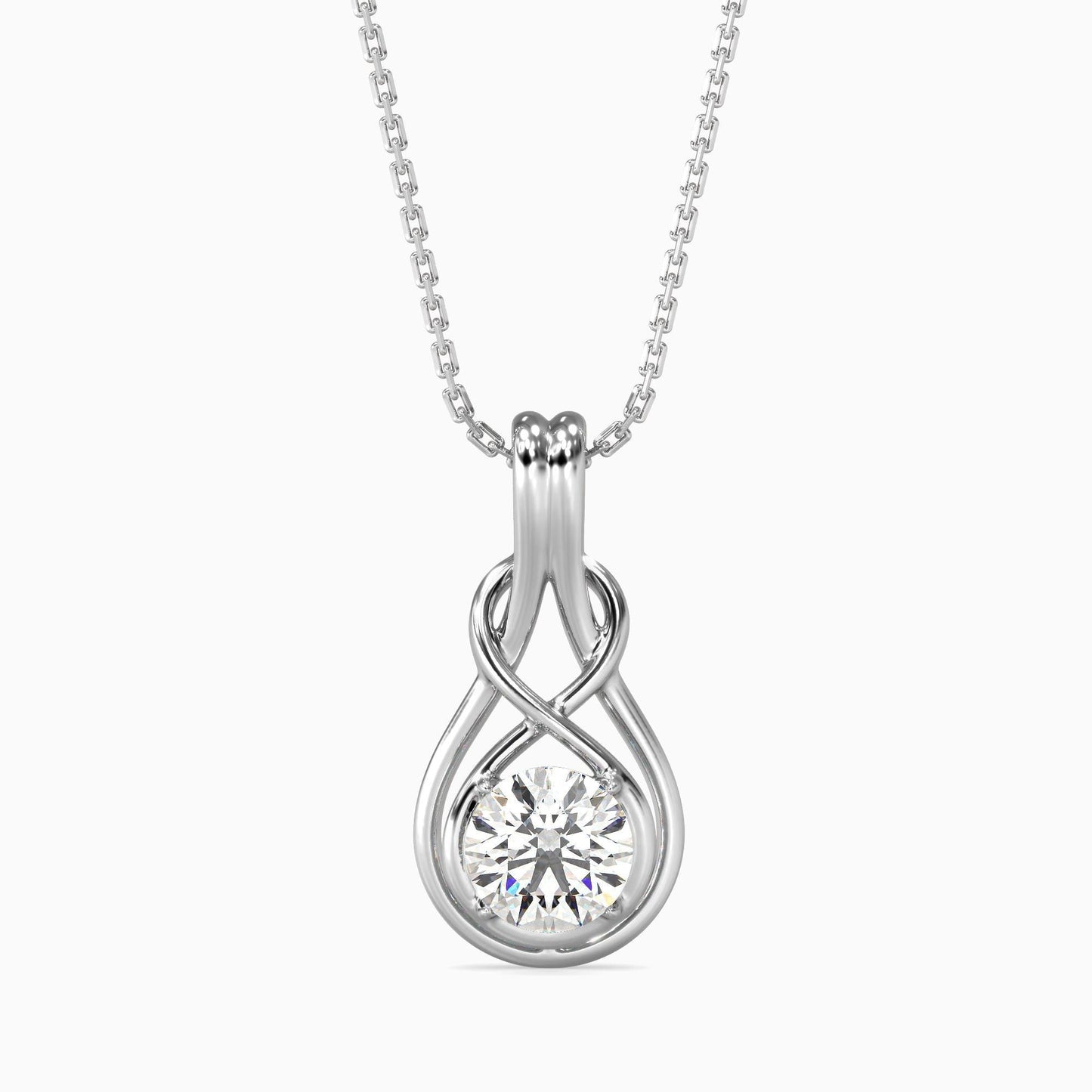Hanging Infinity Diamond Pendant