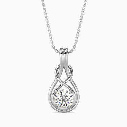 Hanging Infinity Diamond Pendant