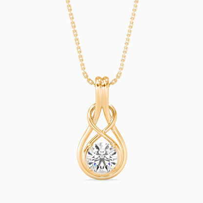 Hanging Infinity Diamond Pendant