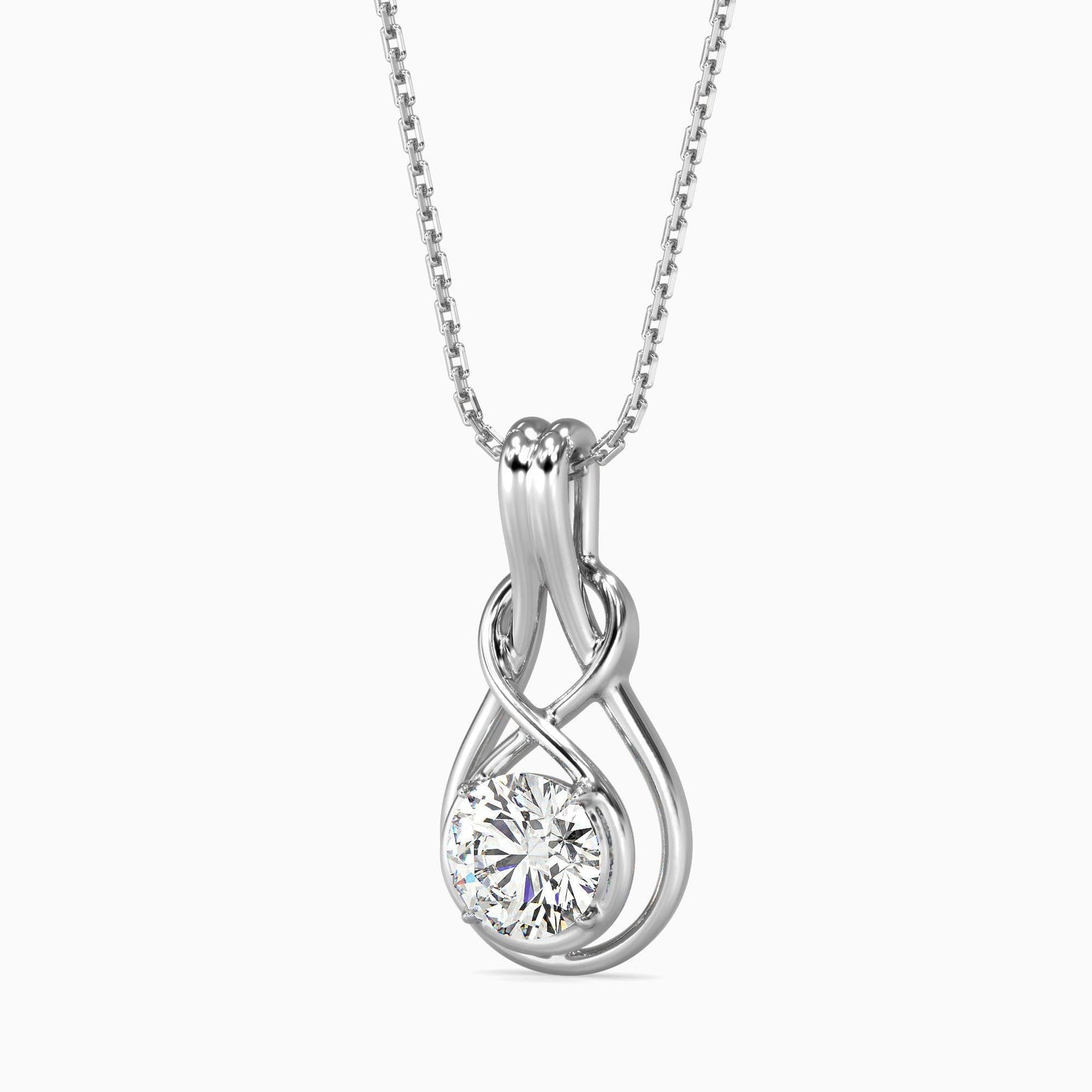 Hanging Infinity Diamond Pendant