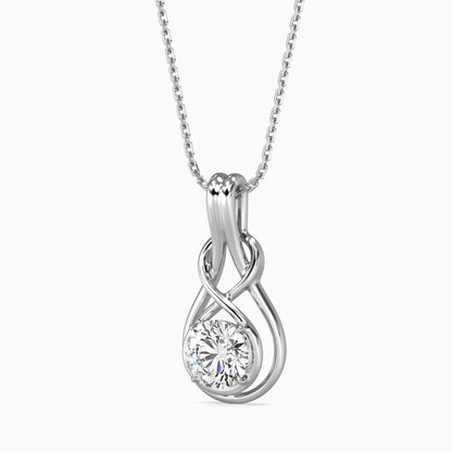 Hanging Infinity Diamond Pendant