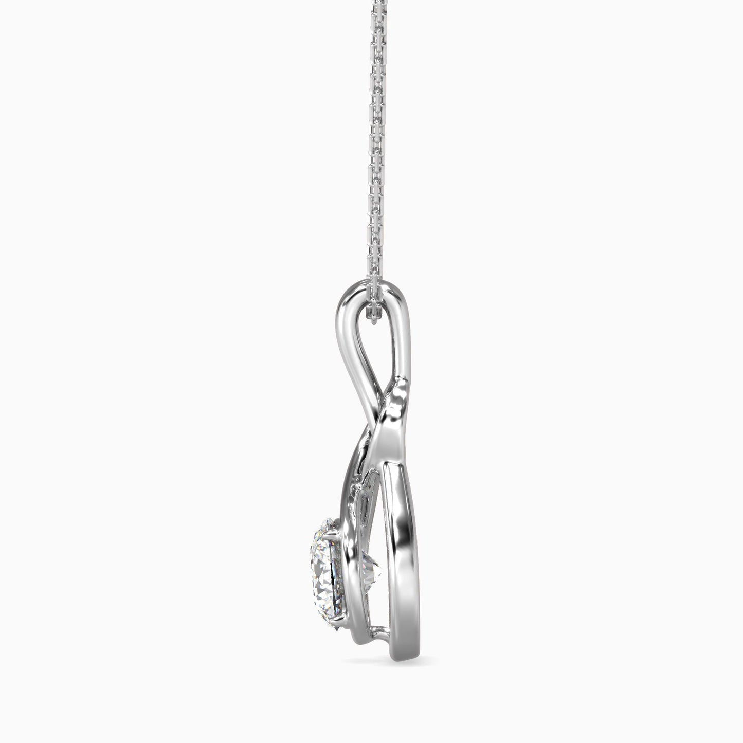 Hanging Infinity Diamond Pendant