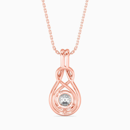 Hanging Infinity Diamond Pendant