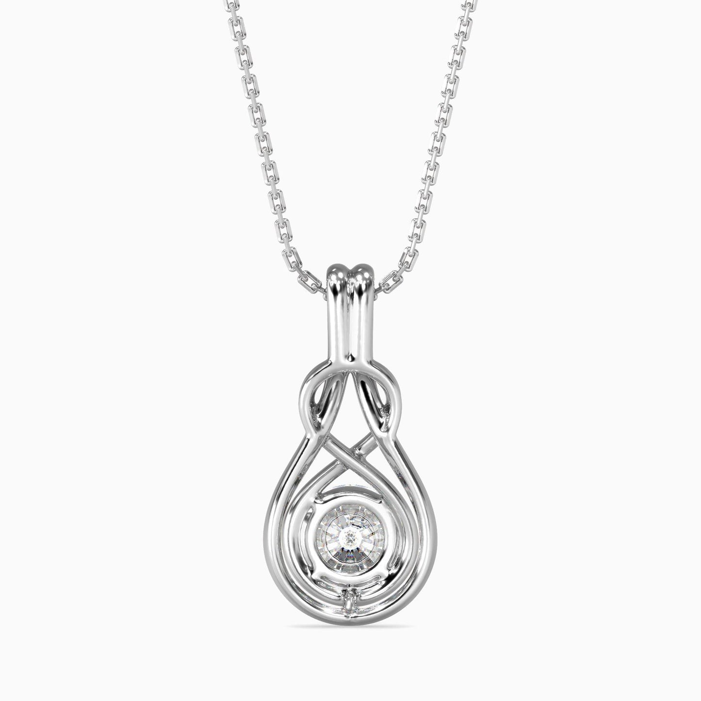 Hanging Infinity Diamond Pendant