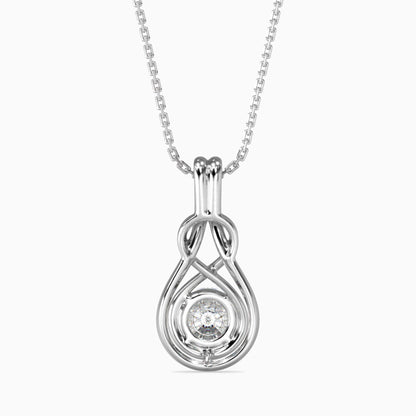 Hanging Infinity Diamond Pendant