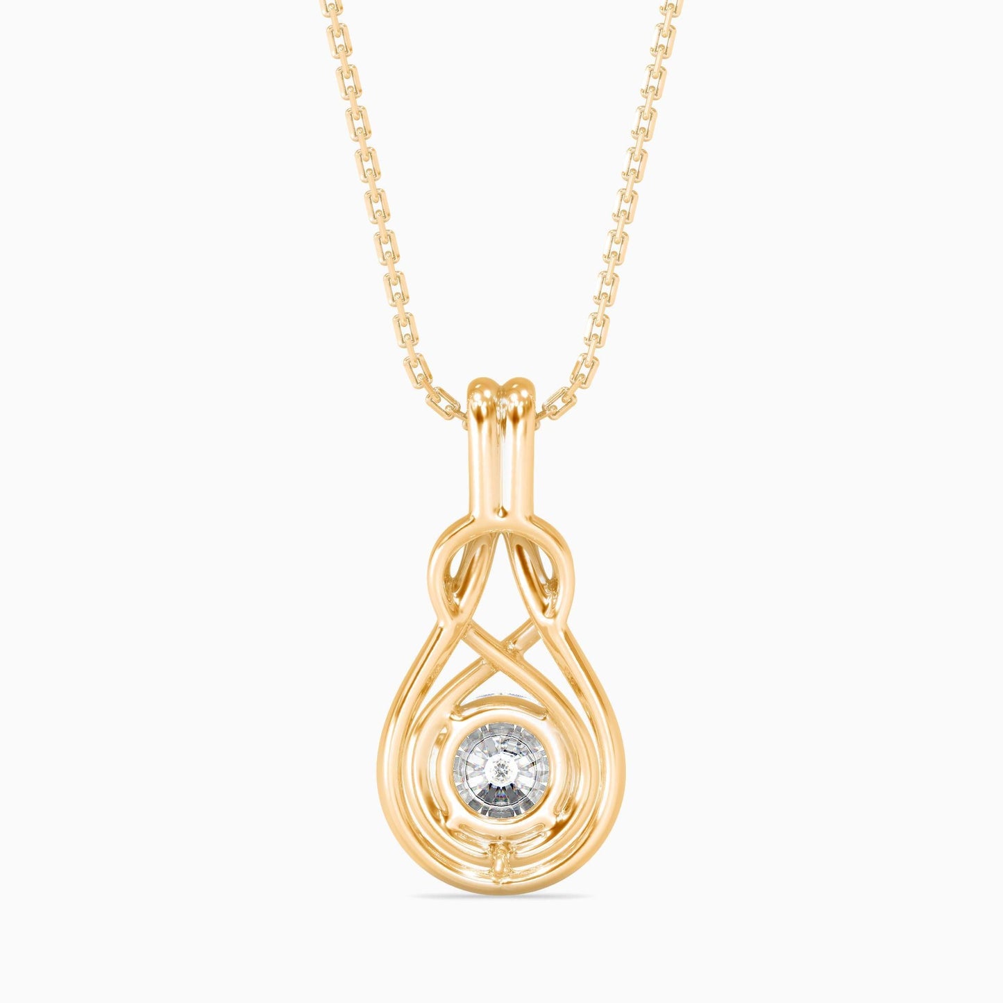 Hanging Infinity Diamond Pendant