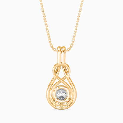 Hanging Infinity Diamond Pendant