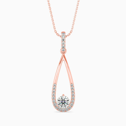 Opulent Hanging Diamond Pendant