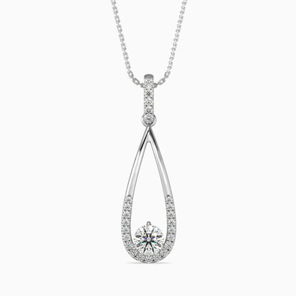 Opulent Hanging Diamond Pendant