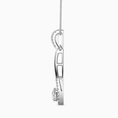 Opulent Hanging Diamond Pendant