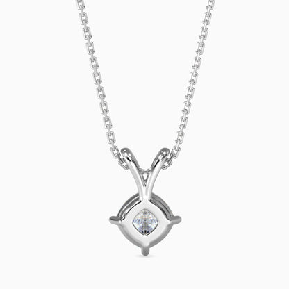 1 Carat Cushion Solitaire Pendant