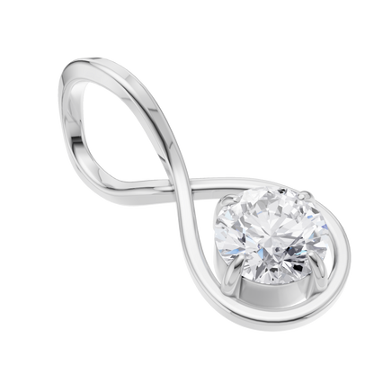 Lustrous Grace Solitaire Pendant