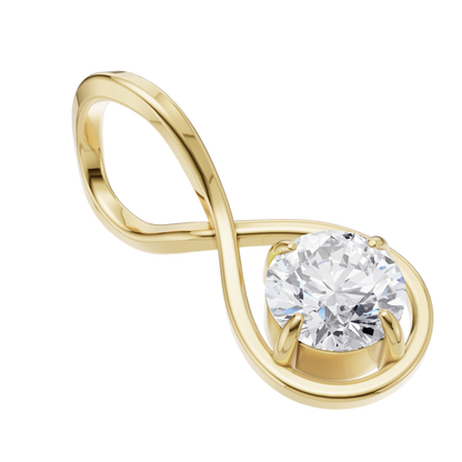 Lustrous Grace Solitaire Pendant