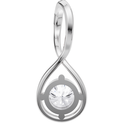 Lustrous Grace Solitaire Pendant