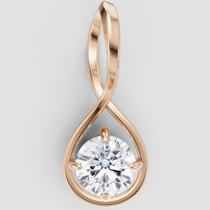 Lustrous Grace Solitaire Pendant