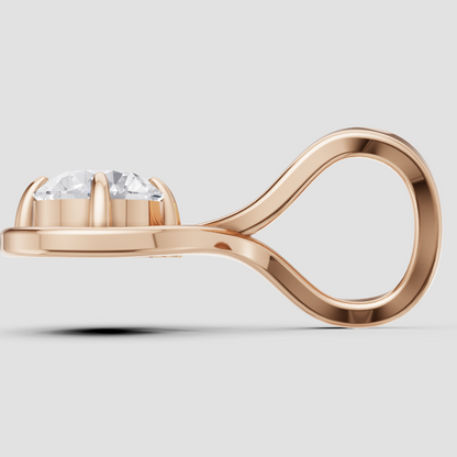 Lustrous Grace Solitaire Pendant