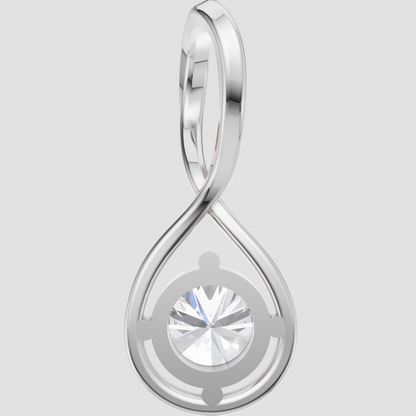 Lustrous Grace Solitaire Pendant