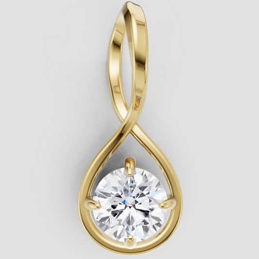 Lustrous Grace Solitaire Pendant