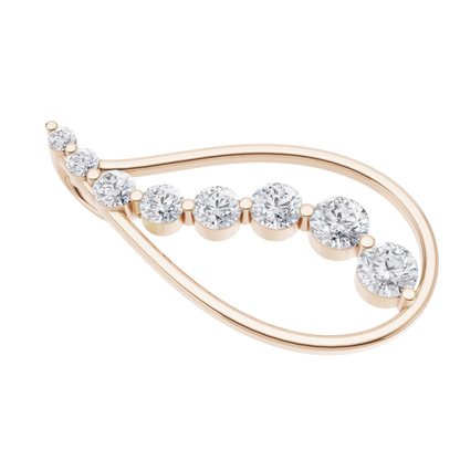 Golden Horizon Solitaire Pendant