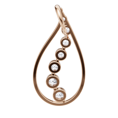 Golden Horizon Solitaire Pendant