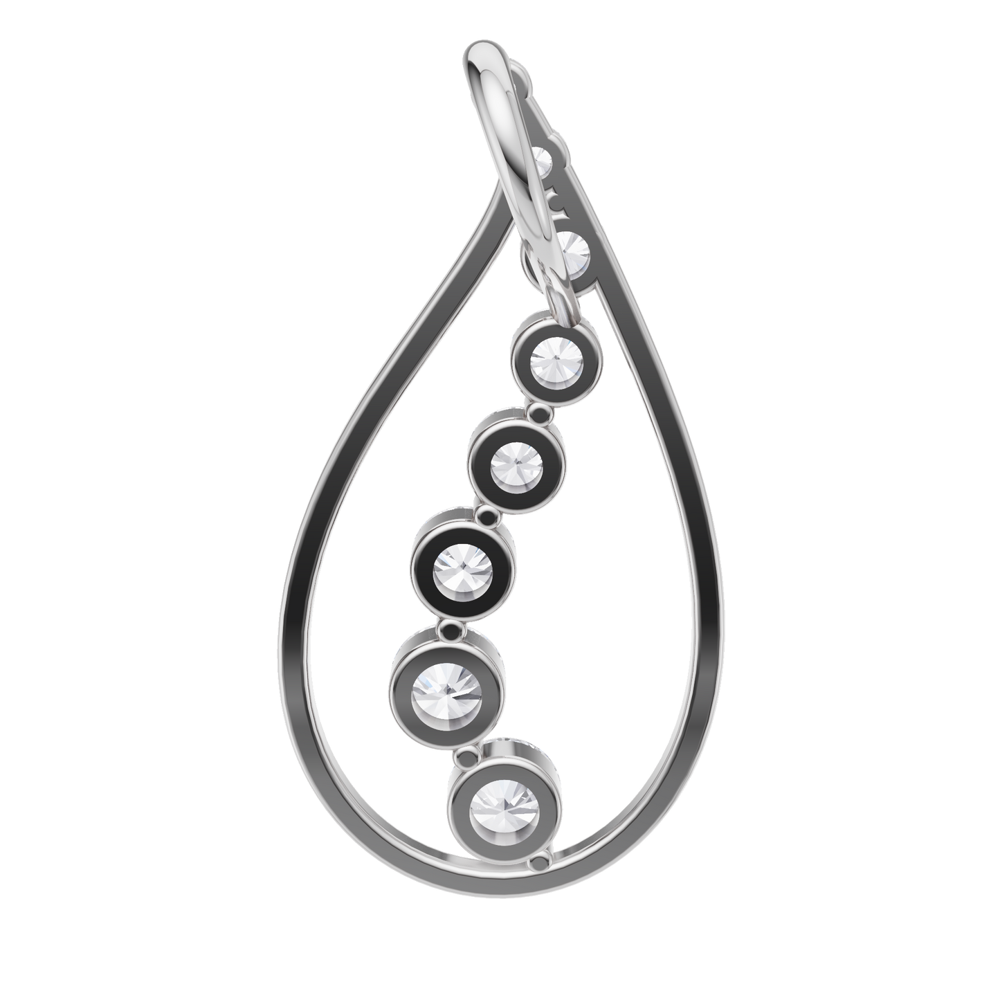 Golden Horizon Solitaire Pendant