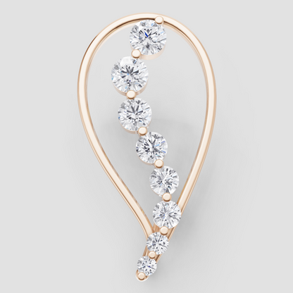 Golden Horizon Solitaire Pendant