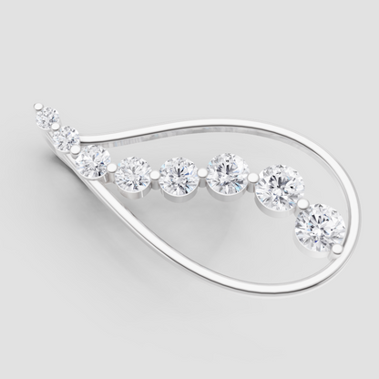 Golden Horizon Solitaire Pendant