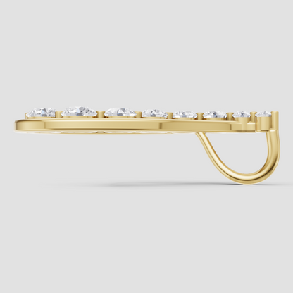 Golden Horizon Solitaire Pendant
