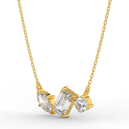 Celestial Beam Solitaire Pendant (With Chain)