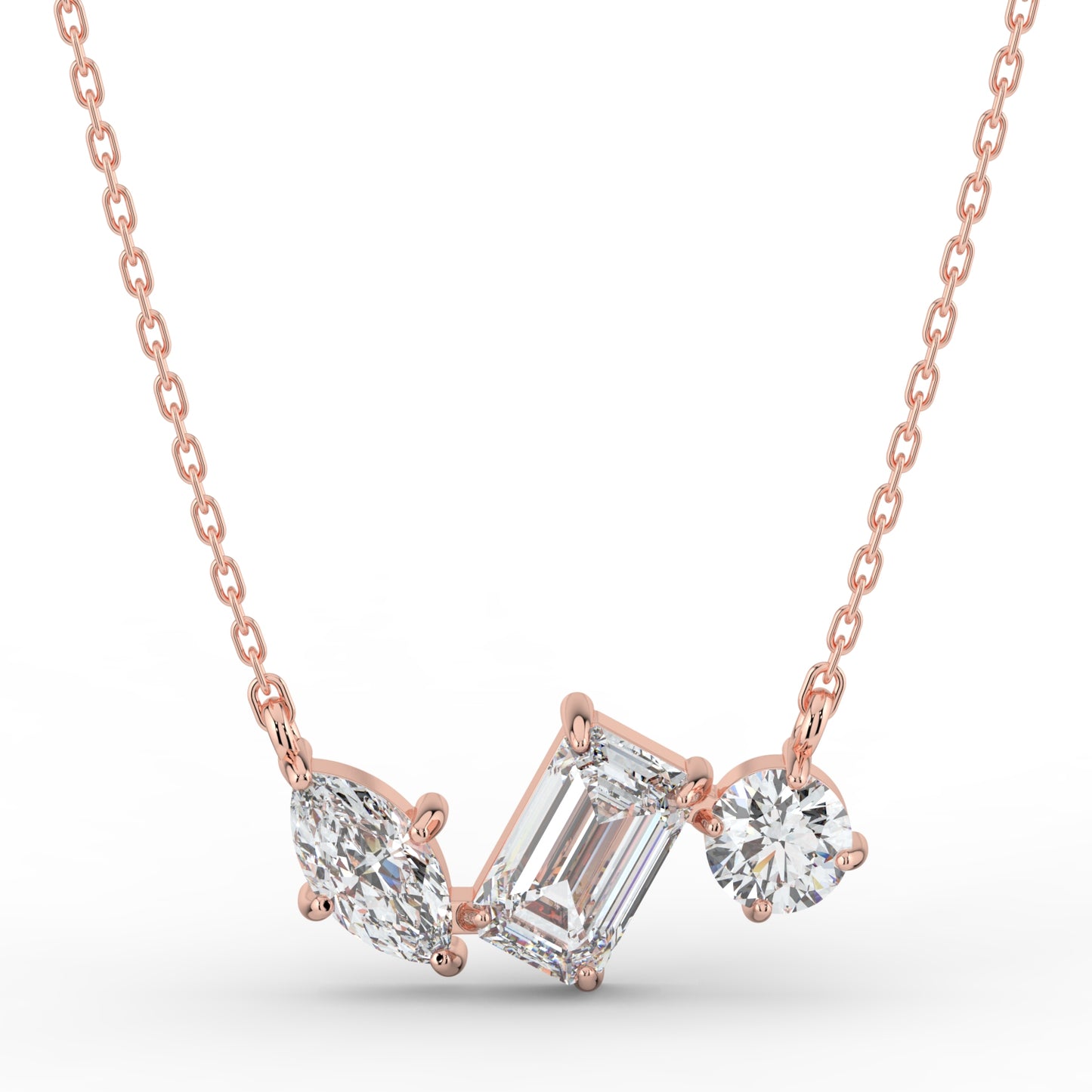 Celestial Beam Solitaire Pendant (With Chain)