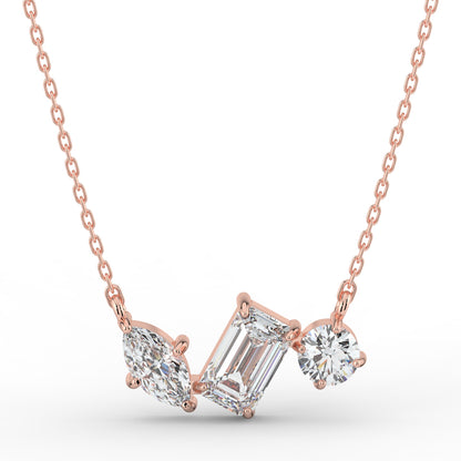 Celestial Beam Solitaire Pendant (With Chain)