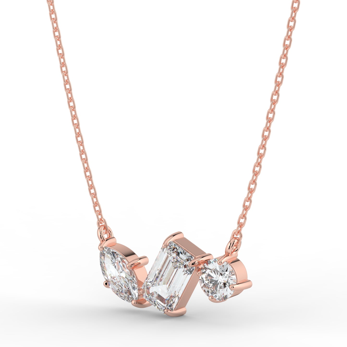 Celestial Beam Solitaire Pendant (With Chain)