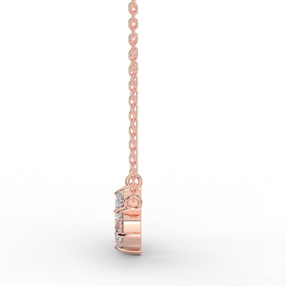 Celestial Beam Solitaire Pendant (With Chain)