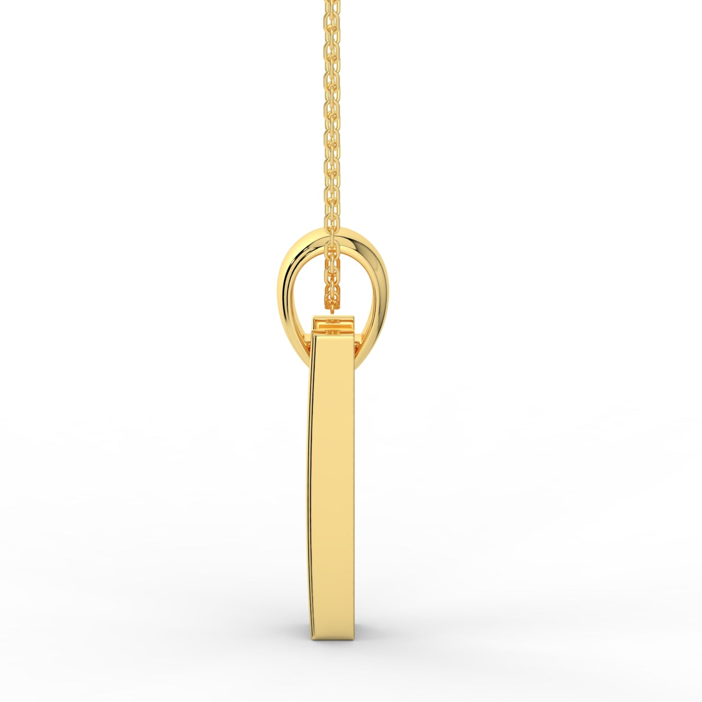 Pure Luster Solitaire Pendant (With Chain)