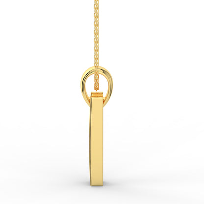 Pure Luster Solitaire Pendant (With Chain)