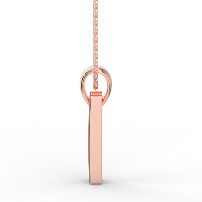 Pure Luster Solitaire Pendant (With Chain)
