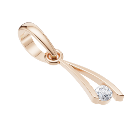 Radiant Essence Solitaire Pendant