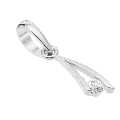 Radiant Essence Solitaire Pendant