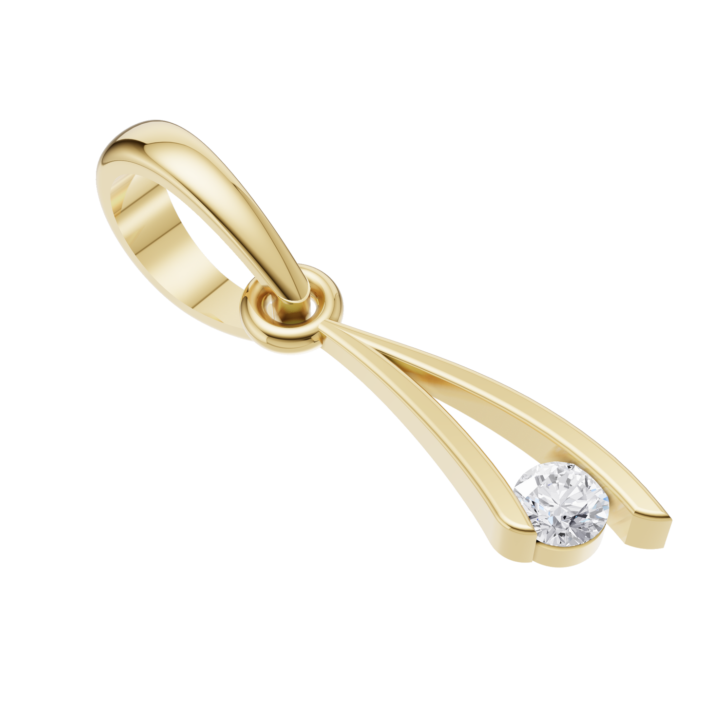 Radiant Essence Solitaire Pendant