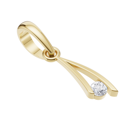 Radiant Essence Solitaire Pendant